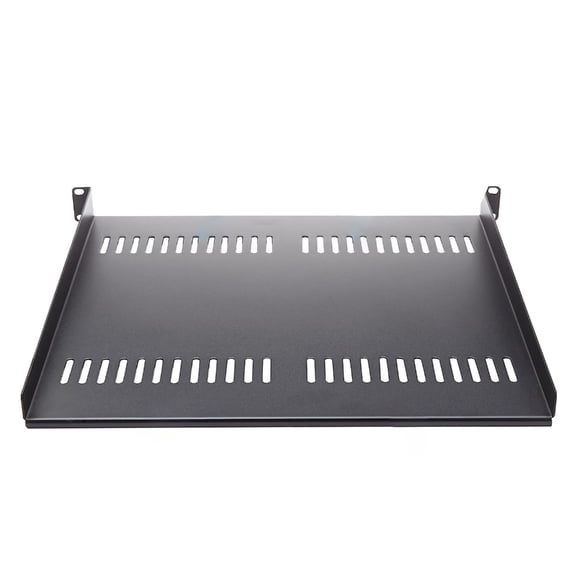 1U Server Rack Shelf for 19" Equipment Rack & Cabinet Vented Cantilever Tray