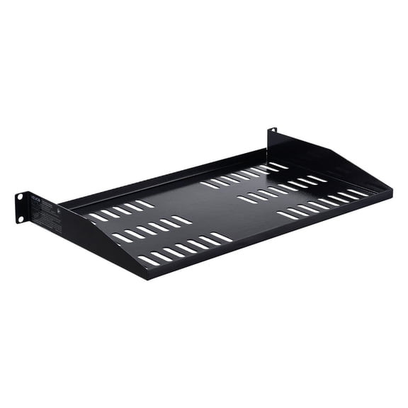 1U Server Shelf,4-Pack, 50lb Capacity,Vented Tray for 19-Inch Rack/Wall Mount - 10" Deep
