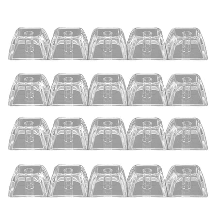 1U Transparent Mechanical Keyboard Keys Blank Backlit Key Caps for Switches