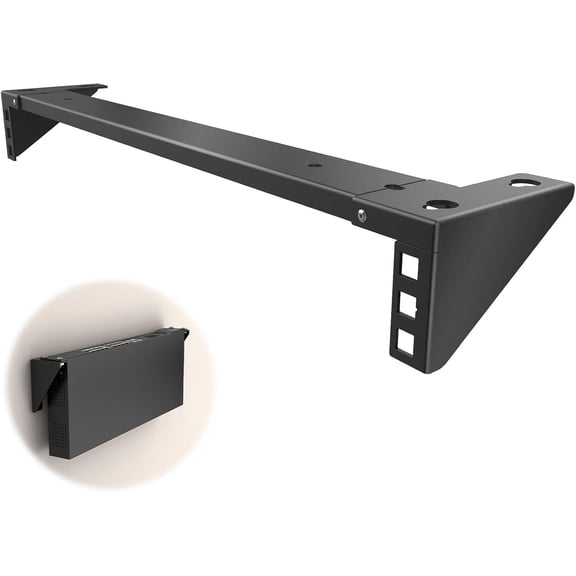 1U Vertical Wall Mount Rack Steel Foldable Vertical Patch Panel Mounting Bracket for 19 Inch Networking Equipment