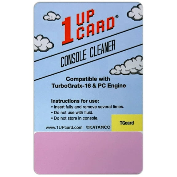 1UPcard Video Game Console Cleaner Compatible with TurboGrafx-16 & PC Engine