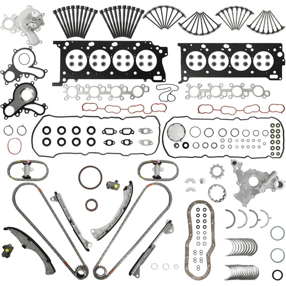 1URFE 3UR-FE Head Gakset Set Water & Oil Pump Timing Chain Kit For Toyota Tundra Land Cruiser Lexus GX460 LX570 4.6L 5.7L