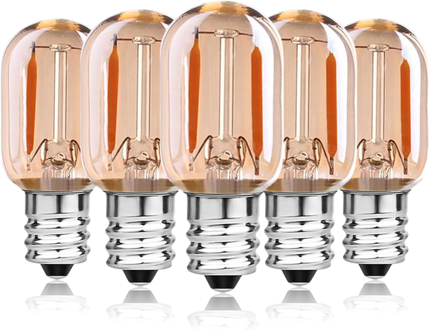 1W E14 LED Filament Bulbs Equivalent to 10W, T22 Bulb Oven Extractor