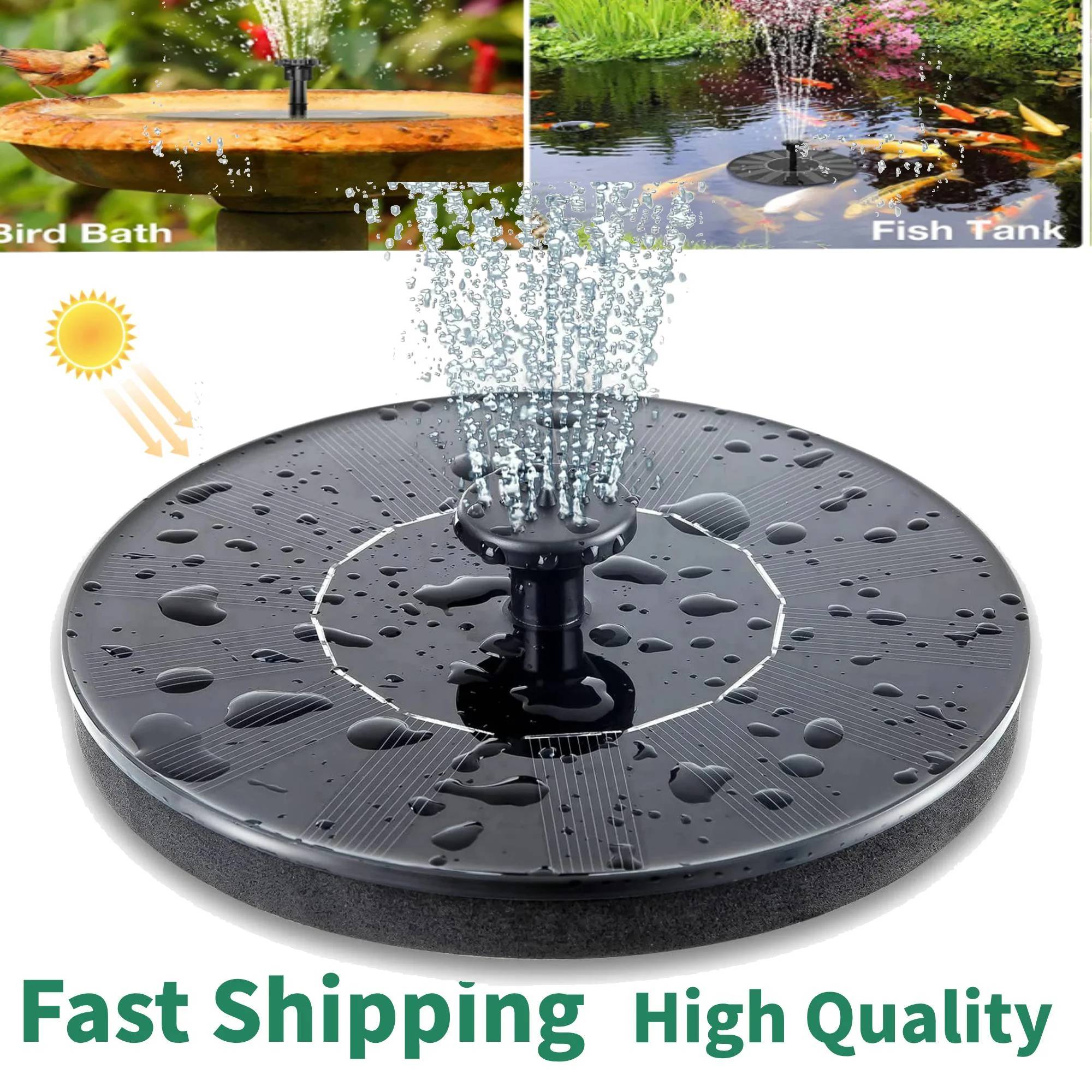 Pawsdot Solar Fountain Pump - Energy-Saving Outdoor Fountain for Small Ponds and Bird Baths (1W Panel, Quiet Operation, Easy Setup,Eco-Friendly)