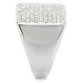 thumbnail image 1 of 1W035 - Rhodium Brass Ring with Top Grade Crystal in Clear, 1 of 1