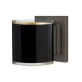thumbnail image 1 of 1WS-7180GF-BR-Besa Lighting-Pogo - 1 Light Mini Wall Sconce In Contemporary Style-5.5 Inches Tall and 4.75 Inches Wide-Bronze Finish-Black/Gold Glass, 1 of 3