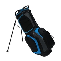 One With Golf Xpress Plus Black Charcoal Sky Blue Stand Golf Bag