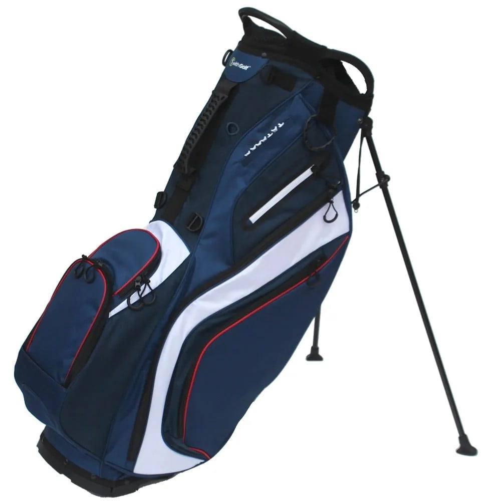 One With Golf Xpress Plus Navy Red White Stand Golf Bag