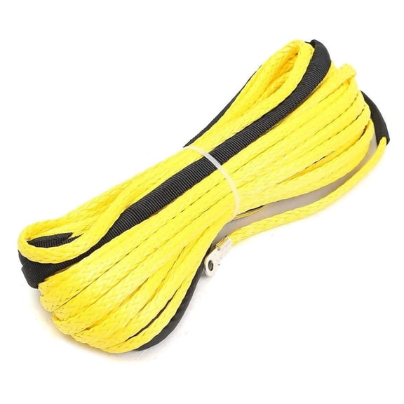 1X 15M 5mm 10000LBS Synthetic Winch Rope Line Recovery Cable For 4WD ATV SUV Truck Boat Winch Towing Rope ,Great Compatibility