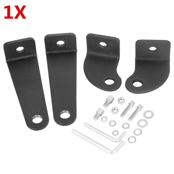 1X 2-Pack Universal Side Mounting Brackets For Straight or Curved LED Light Bar