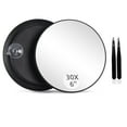 thumbnail image 1 of 1X 3X Magnifying Makeup Mirror Vanity Mirror for Tabletop, Silver 7 Inch Standing Bathroom Cosmetic Mirror, Portable Double SideMagnification Mirror, 1 of 5