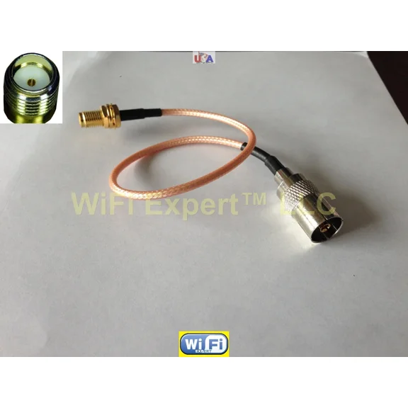1X 8 Inch Iec Dvb-T Tv Pal Female Plug To Sma Female Jumper Coax Cable Rg316 Usa