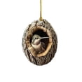 thumbnail image 1 of 1X Acrylic Hummingbird Ornament, 2D Bird On Tree Stump Design With Realistic Detail, For Home Decor, Office Display, Holiday Decorations, Gift For Bird Lovers, Teens, S, 1 of 4
