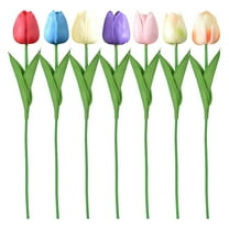 1X Artificial Flower Clearance! Nomeni Single Single Head 1Pc Tulip Artificial Flower Simulation Pu Mini Tulip K, Fake Flowers Promotion Sale!