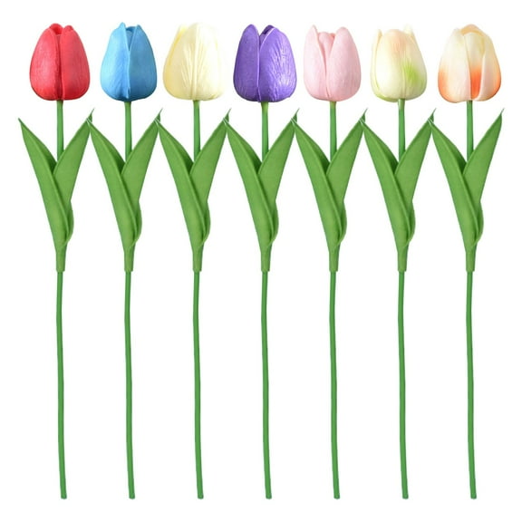 1X Artificial Flower Clearance! Nomeni Single Single Head 1Pc Tulip Artificial Flower Simulation Pu Mini Tulip K, Fake Flowers Promotion Sale!