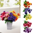 thumbnail image 1 of 1X Artificial Flower Clearance! Nomeni Small Wild Chrysanthemum Artificial Flower Sunset Red (1Pc), Fake Flowers Promotion Sale!, 1 of 9