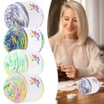 thumbnail image 1 of 1X Ball of Yarn Hand Knitting Colorful Needlework Fashion Cotton Yarn Dyed Thread Yarn for Hand Knitting Crochet Diy Projects Diy Knitting Diy, 1 of 8