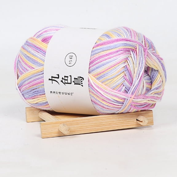 1X Ball of Yarn Bamboo Charcoal Cotton Line Fine Wool Crochet Diy Children Cotton Yarn