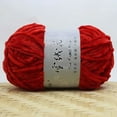 thumbnail image 1 of 1X Ball of Yarn Gold Velvet Chenille Medium Thick Wool Thread Diy Crochet Sweater Scarf Line, 1 of 2