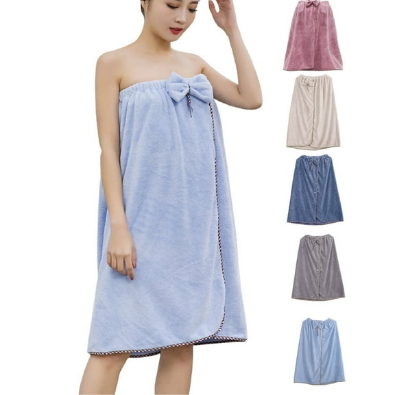 1X Bandeau Bath Dress Bath Wrap Towels for Women Adjustable Wrap With Home Hotel Bathrobes Nightgown for Sauna Beach Pool Gym Travel Bathroom Products