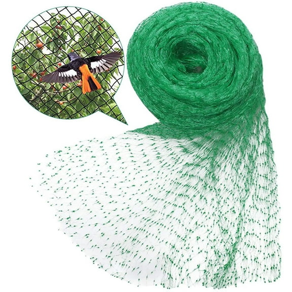 1X Bird-Proof Net (2*5M) Bird Netting Heavy Duty Garden Net Protect Plants and Fruit Trees Protective Net Home Textile Storage