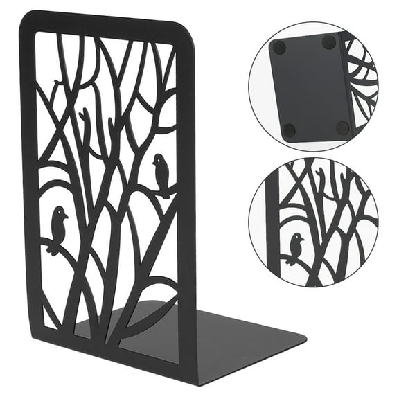 1X Bookend/Pair Clearance! Book Ends Metal Bookends for Shelves Heavy Duty Bookend Shelf Holder Supports Home