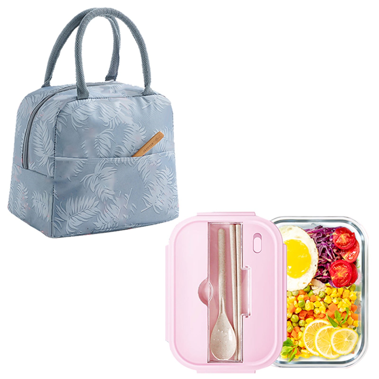 1X Borosilicate Glass Lunch Box, Be Nto Box for Kids Microwave Crisper