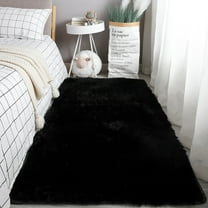 1X Carpet 60X90Cm Soft Area Rug Modern Bedroom Rugs for Kids Room Nursery Rug Floor Carpets 2'X 3' Black Carpet