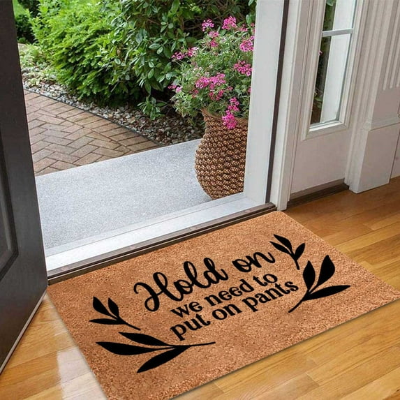 1X Carpet Funny Welcome Doormat Entryway Front Porch Rugs 60 * 40Cm Anti Bottom Floor Indoor Outdoor Carpet for Farmhouse Patio Home Decor Carpet
