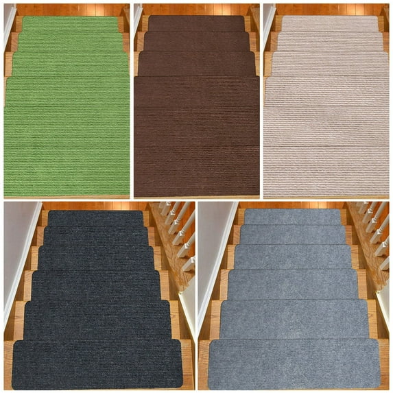 1X Carpet Home Stair Mat Self Adhesive Stair Step Mat Glue Frees Carpet Floor Mat Non Slip Foot Mat 20*76Cm/7.87*29.9In Carpet