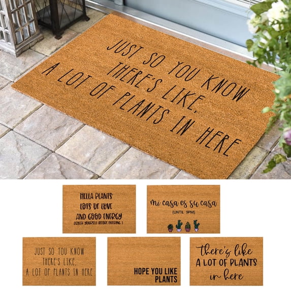 1X Carpet Plants Doormat Plants Lover Door Mat Plants Welcome Mat Funny Doormat Plants Lover Gift Carpet