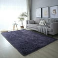 thumbnail image 1 of 1X Carpet Soft Area Rug Modern Shaggy Bedroom Rugs for Kids Room Nursery Rug Floor Carpets 2'X 3' Gray Purple Carpet, 1 of 3
