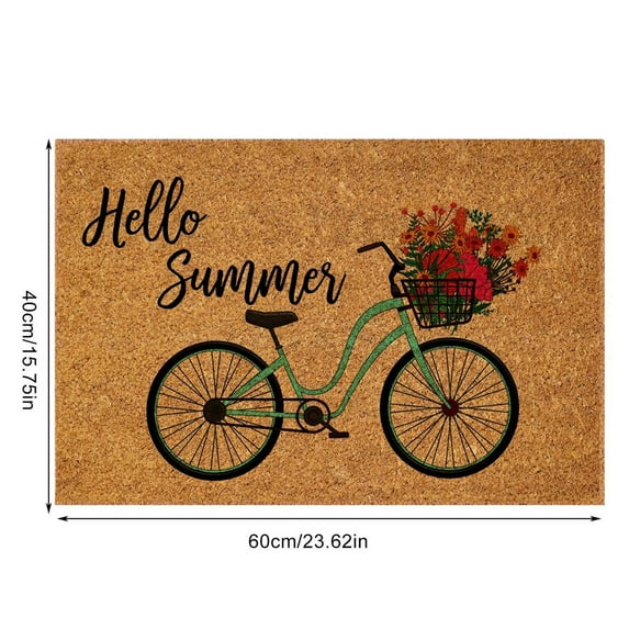 1X Carpet Summer Door Mat Summer Welcome Coir Door Mats Funny Doormat Welcome Outdoor Mat