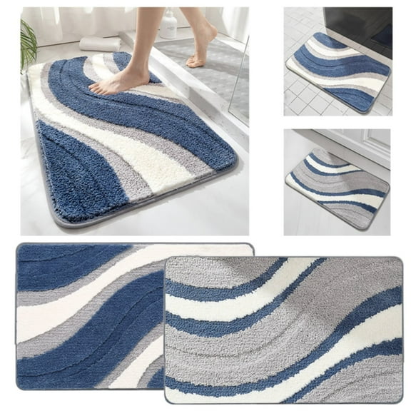 1X Carpet Washable Runner Rug Hallway Runner Rug Non Slip Long Bathroom Carpet Soft Mat for Bedroom Laundry Entrance Carpet