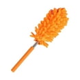 thumbnail image 1 of 1X Chenille Duster, Chenille Duster Orange 0.8M, Fdelink Snowler Extendable Dusting Brush Multi Purpose Cleaning for Home and Car with Detachable and Washable Cloth Head, 1 of 9