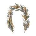 thumbnail image 1 of 1X Christmas Wreath - Christmas Wreath Christmas Door Decorations Wreath with Christmas Golden Twigs Artificial Christmas Indoor Outdoor Wreath Decorations, 1 of 9