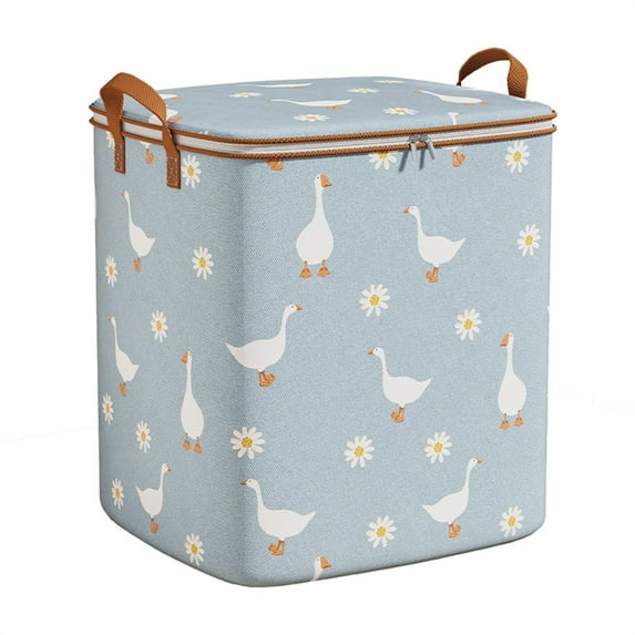 1X Clothing and Quilt Storage Bag,Storage Youfen Non Woven Zipper Closet Organizers and Storage Box Moving Quilt Storage Basket Travel Large Capacity Clothing Organization and Storage Bag