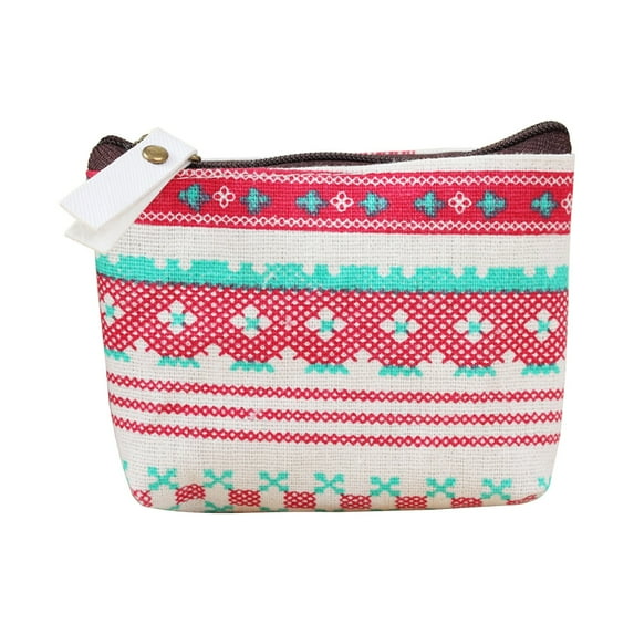 1X Coin Purse Small Moneys Bag Purse Small Canvas Purse Zipper Change Purse Small Zipper Pouch Mini Storage Bag