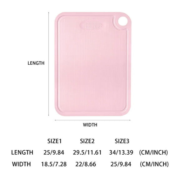 1X Cutting Board Clearance! Cutting Board Double Non Slip Portable Kitchen Meat Fruit Vegetable Chopping Block for Household Double