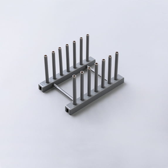 1X Dish Rack Kitchen Plastic Pot Lid Shelf Cooking Storage Kitchen Decor Tool Stand Holder