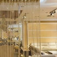 thumbnail image 1 of 1X Door Curtain Wedding Props and Home Decoration Silver String Door Curtain Elegant and Effective Room Divider Curtain, 1 of 4