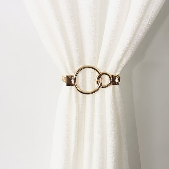 1X Drawstring Tie Curtain Tiebacks 1Pc Knot Drape Holdbacks for Home and Office Strong Curtain Buckles with Woven Rope for Decoration