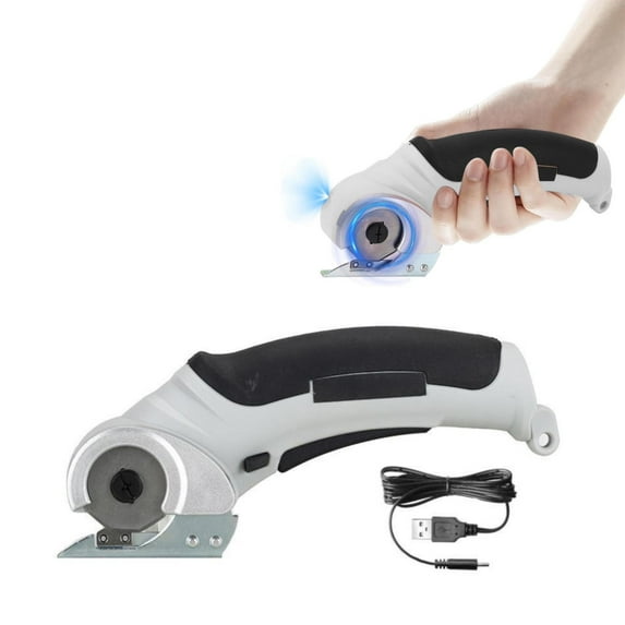 1X Electric Scissors Scissors Cordless Fabric Cutter Handheld Portable Rechargeable Carpet Cutter 240 Cardboard Cutter Scissors for Cutting Fabric Carpet Leather