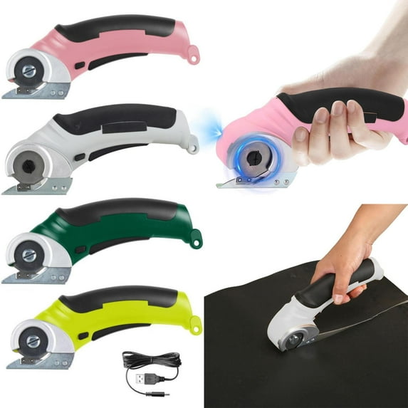 1X Electric Scissors Clearance! Scissors Cordless Fabric Cutter Handheld Portable Rechargeable Carpet Cutter 240 Cardboard Cutter Scissors for Cutting Fabric Carpet Leather