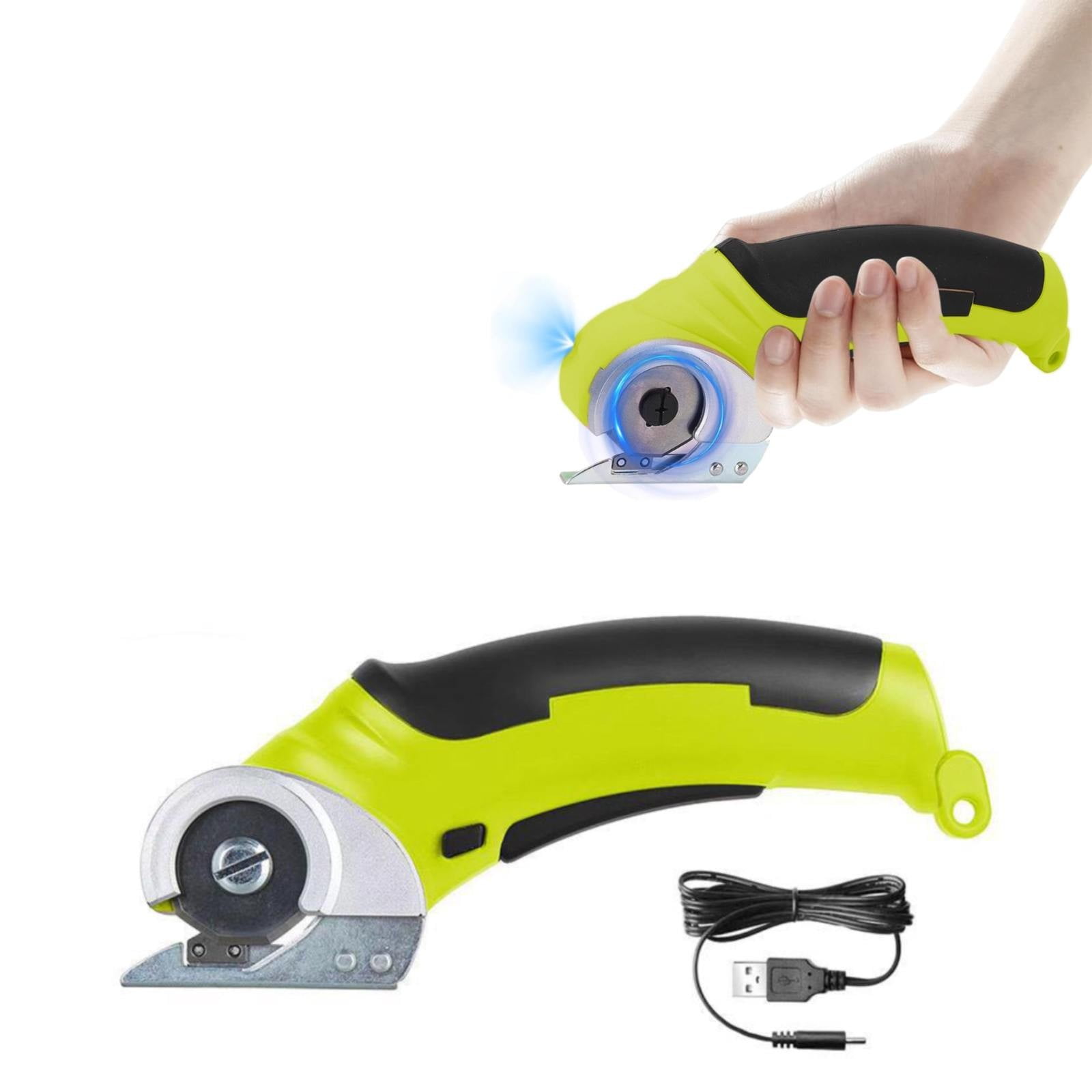 1X Electric Scissors Scissors Cordless Fabric Cutter Handheld Portable Rechargeable Carpet Cutter 240 Cardboard Cutter Scissors for Cutting Fabric Carpet Leather