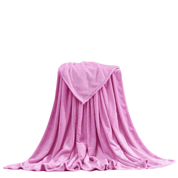 1X Flannel Blanket Warm Solid Warm Plush Blanket Throw Rug Sofa Bedding