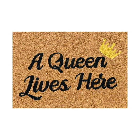 1X Floor Mat A Queen Lives Here and Speaks with A Carpet