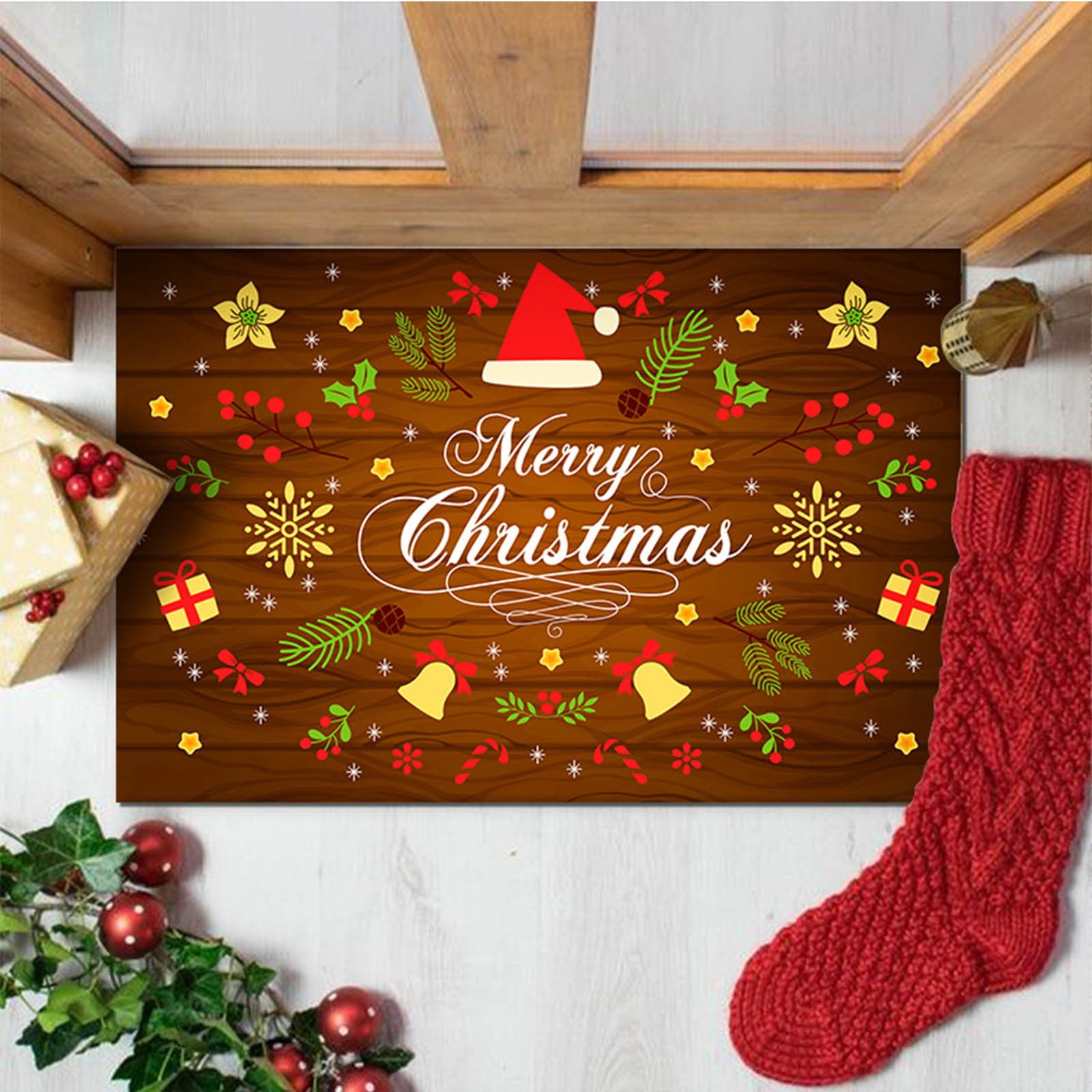1X Floor Mat Clearance! Beneky Christmas Mat, 1Pcs Gift of Christmas