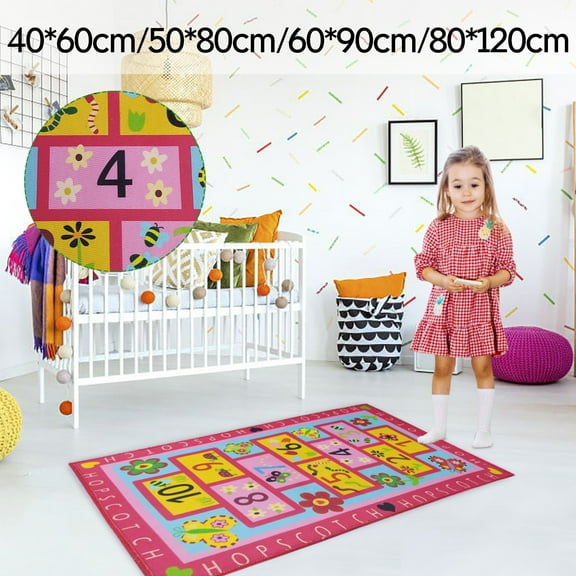 1X Floor Mat Lovely Jumping House Carpet Slip Mat Children Play Climbing Mat Interesting Car Carpet