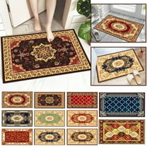 1X Floor Mat Machine Washable Crystal Velvet Floor Mats Non Slip Comfortable Standing Mat Ergonomic Rug Carpet